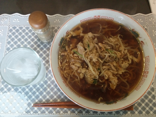 小樽 今日のランチ自作 焼肉醤油ラーメンです 札幌 小樽観光タクシー ジャンボタクシー 小樽高橋タクシー