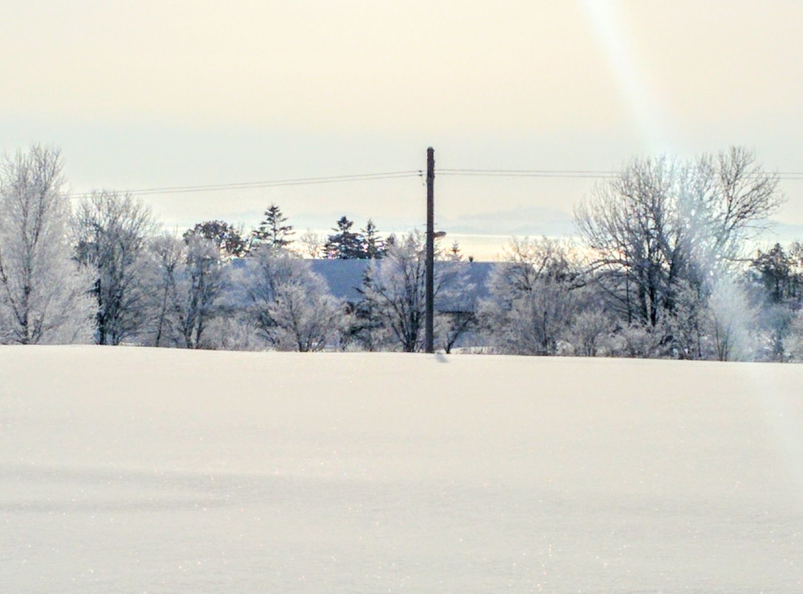 冬の北竜町観光写真です。